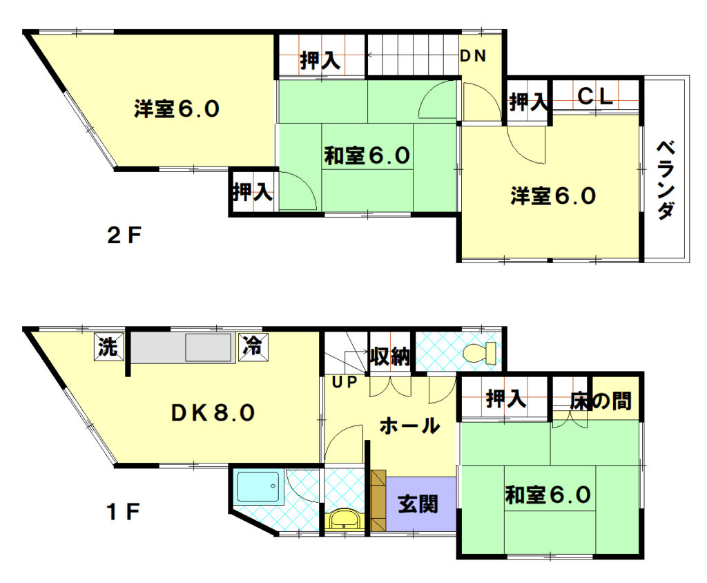 リフォーム前間取り図