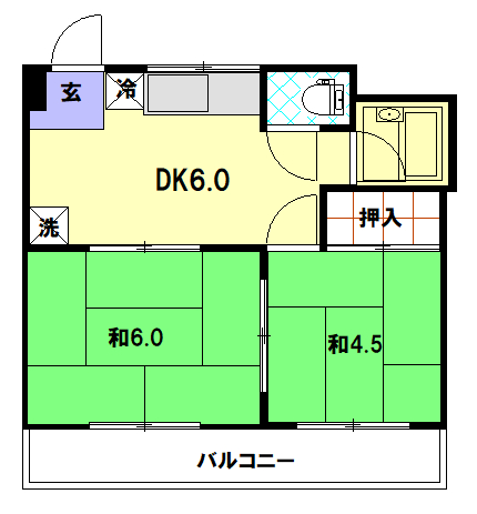 リフォーム前間取り図