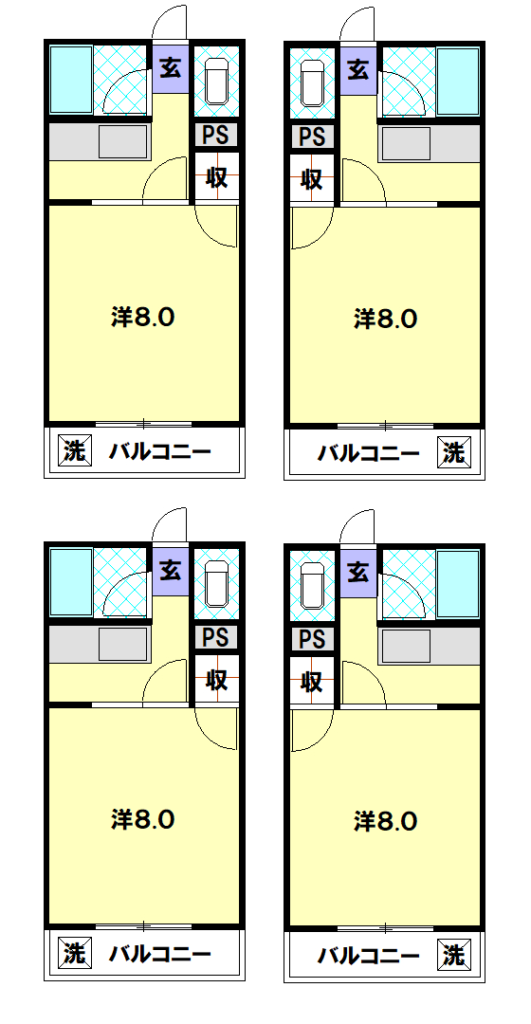 リフォーム前間取り図