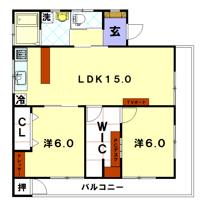 リフォーム後間取り図