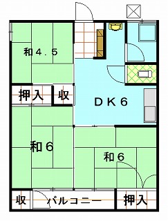 リフォーム前間取り図