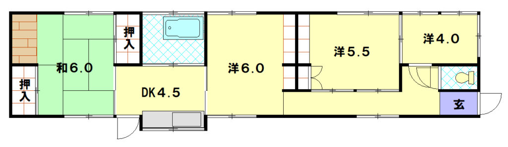 リフォーム前間取り図