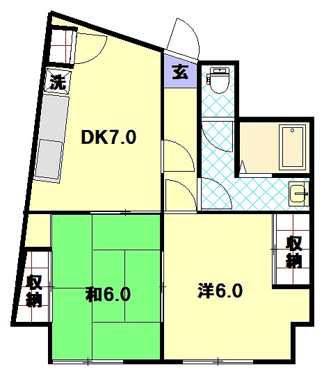 リフォーム前間取り図