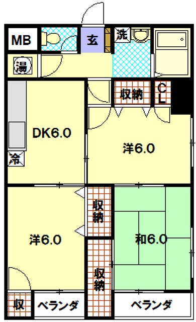 リフォーム前間取り図