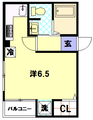 1R間取り図