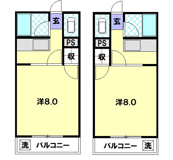 リフォーム前間取り図