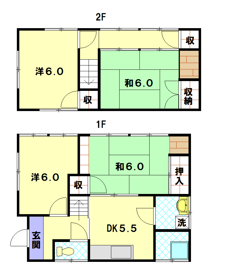 リフォーム前間取り図