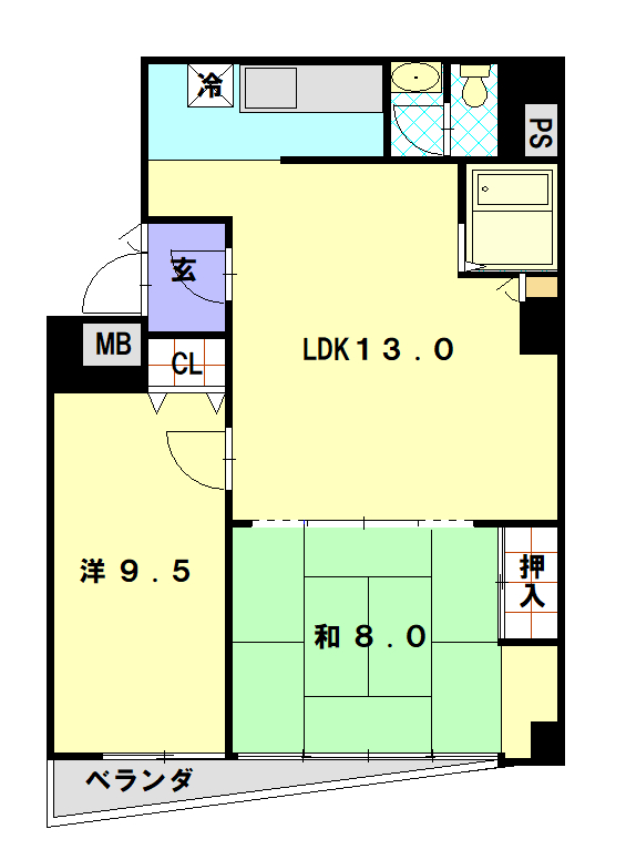 リフォーム前間取り図