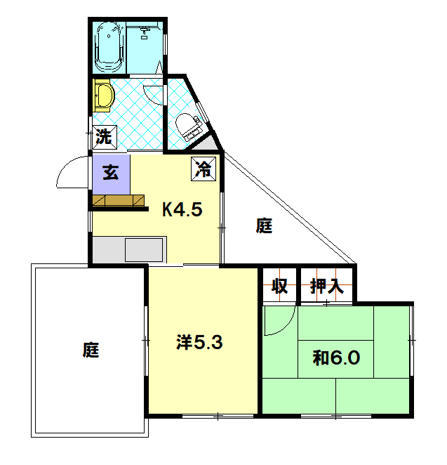 リフォーム前間取り図