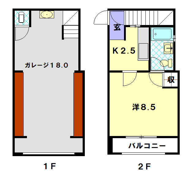 リフォーム前間取り図